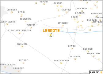 map of Lesnoye