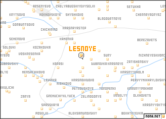 map of Lesnoye