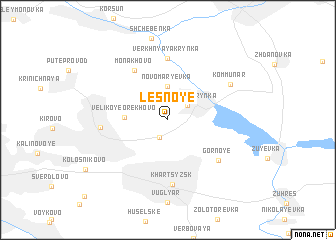 map of Lesnoye