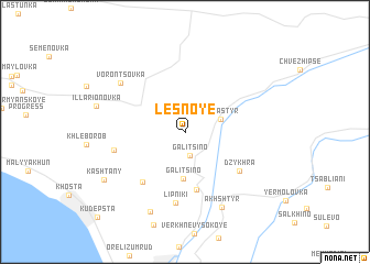 map of Lesnoye