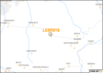 map of Lesnoye