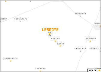 map of Lesnoye