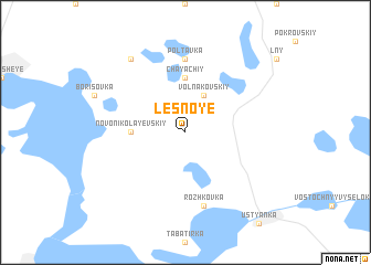 map of Lesnoye