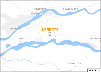 map of Lesnoye