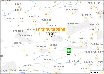 map of Lesnoy Gorodok