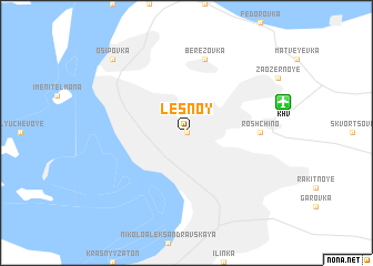 map of Lesnoy