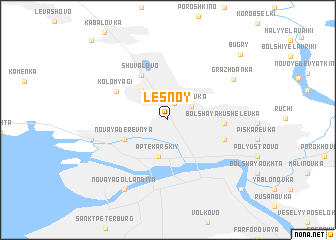 map of Lesnoy