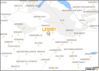 map of Lesnoy