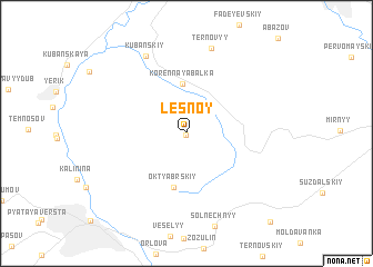 map of Lesnoy