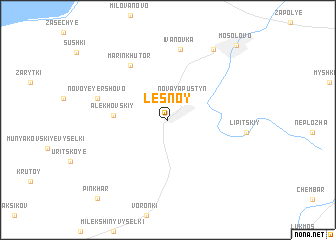 map of Lesnoy