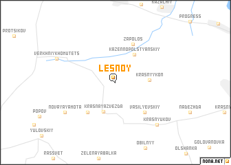 map of Lesnoy