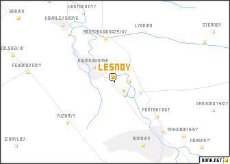 map of Lesnoy