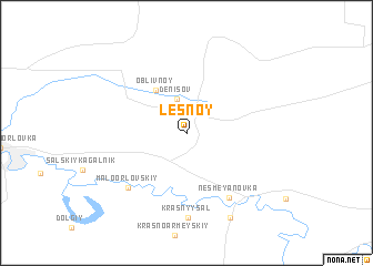 map of Lesnoy