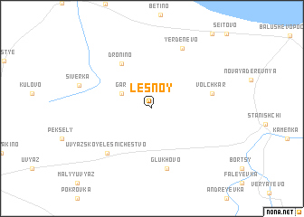 map of Lesnoy