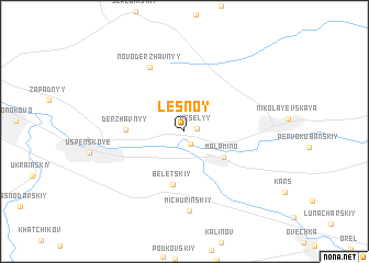 map of Lesnoy