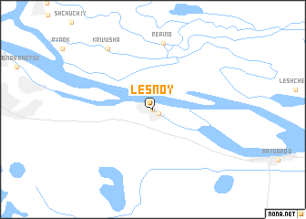 map of Lesnoy