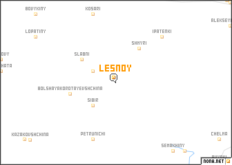 map of Lesnoy