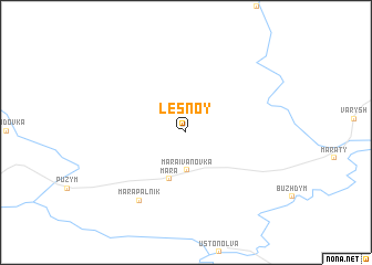 map of Lesnoy