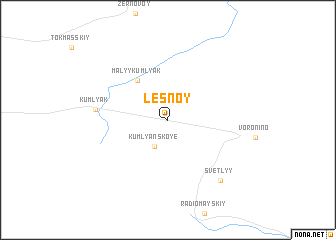 map of Lesnoy