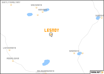 map of Lesnoy