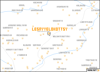 map of Lesnyye Lokottsy