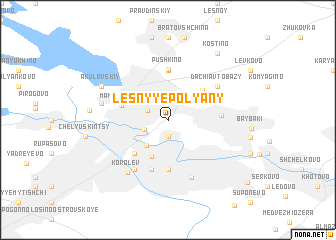 map of Lesnyye Polyany