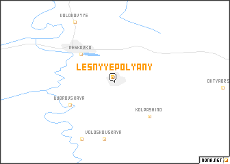 map of Lesnyye Polyany