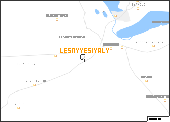 map of Lesnyye Siyaly