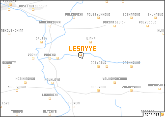 map of Lesnyye