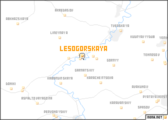 map of Lesogorskaya