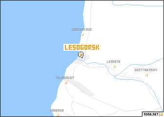 map of Lesogorsk