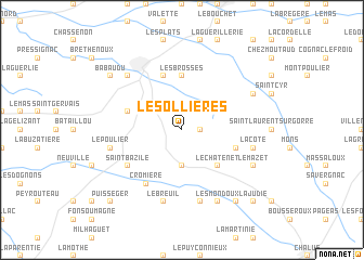 map of Les Ollières