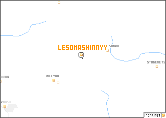 map of Lesomashinnyy