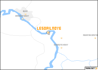 map of Lesopil\