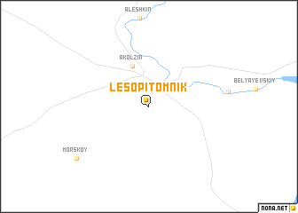 map of Lesopitomnik