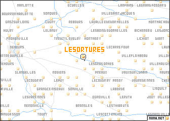 map of Les Ortures