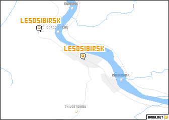 map of Lesosibirsk