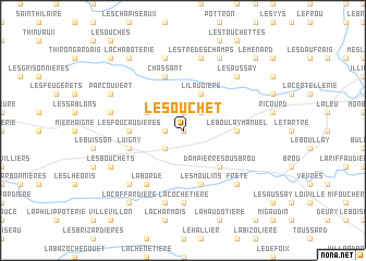 map of Le Souchet