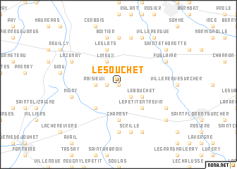 map of Le Souchet