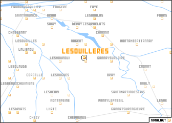 map of Les Ouillères