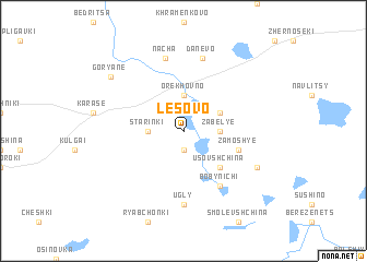 map of Lesovo