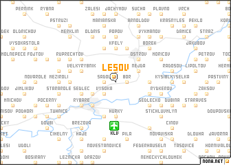 map of Lesov