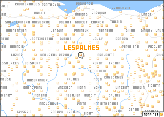 map of Les Palmes