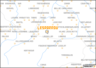 map of Lesparrou