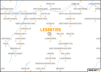 map of Les Patins