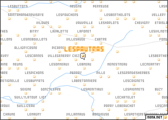 map of Les Pautras