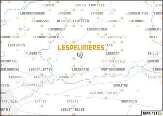 map of Les Pelinières
