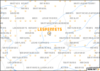 map of Les Perrets