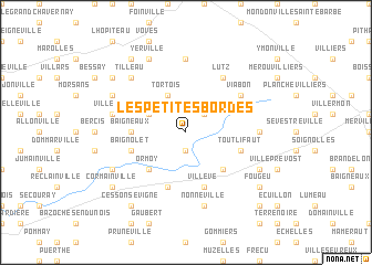 map of Les Petites Bordes