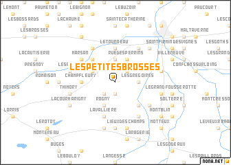 map of Les Petites Brosses